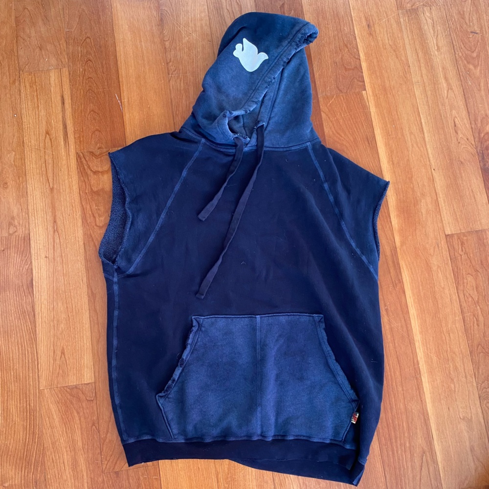Free City Soft Hooded Vest Sleeveless Hoodie